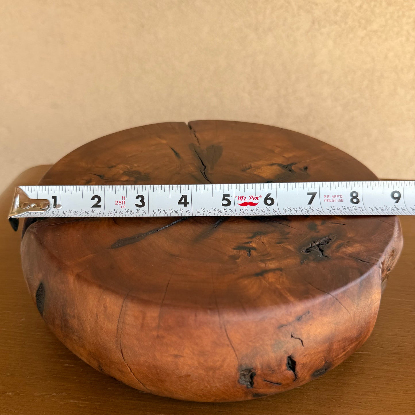 Rustic Jujube Wood Display Stand – Handmade Reclaimed Base for Plants, Vases, Candles, Wedding Cake, Wabi Sabi & Farmhouse Deco