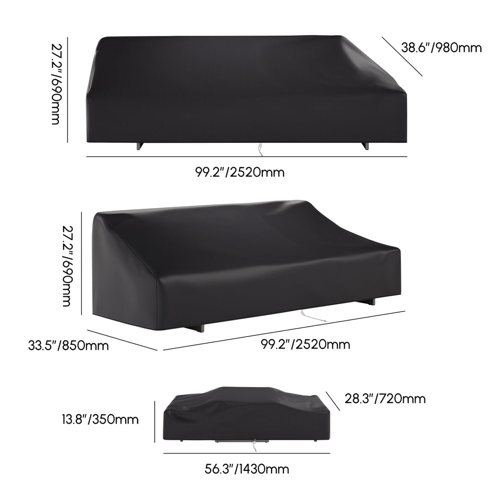 420D Tough Canvas Waterproof Outdoor Patio Furniture Covers