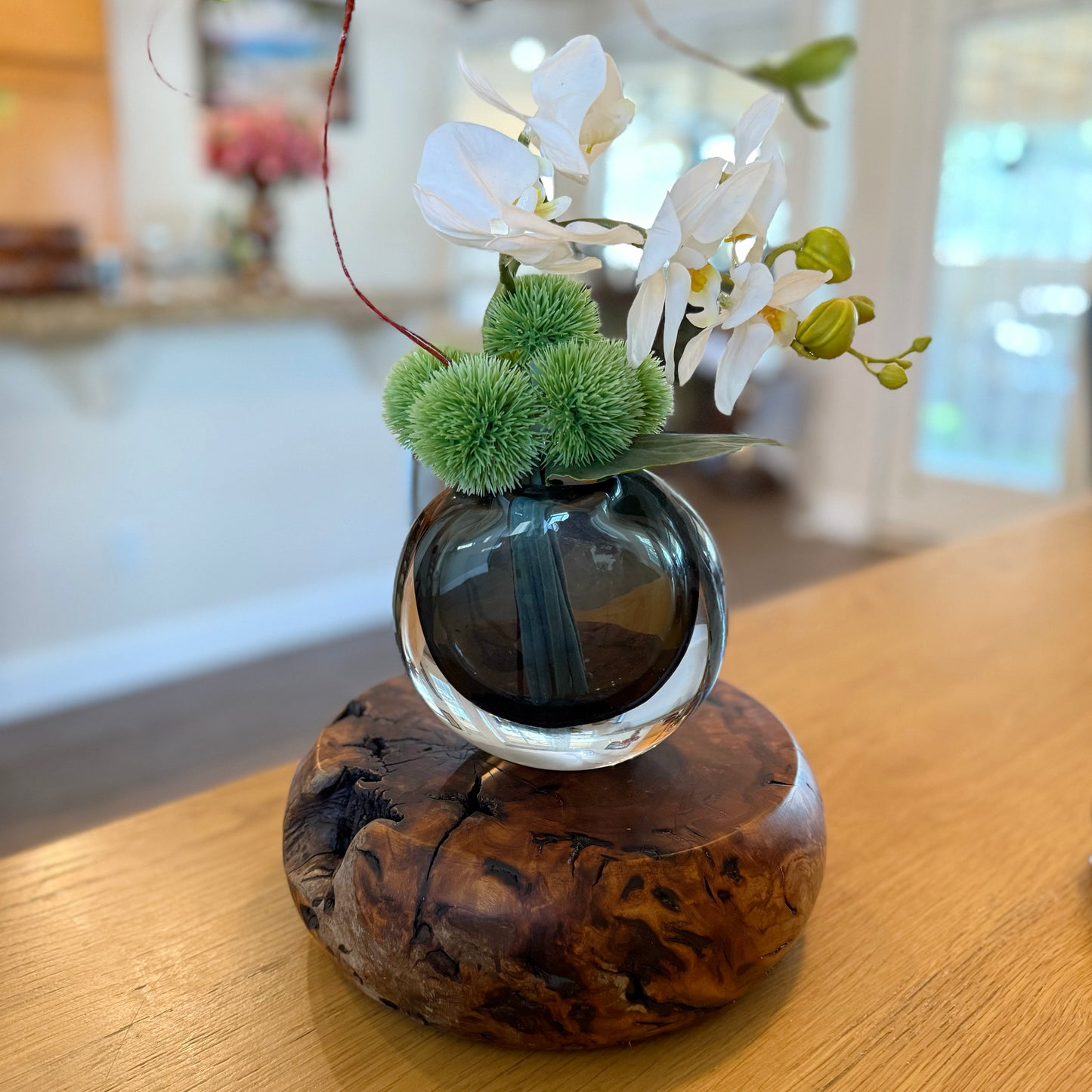 Rustic Jujube Wood Display Stand – Handmade Reclaimed Base for Plants, Vases, Candles, Wedding Cake, Wabi Sabi & Farmhouse Deco