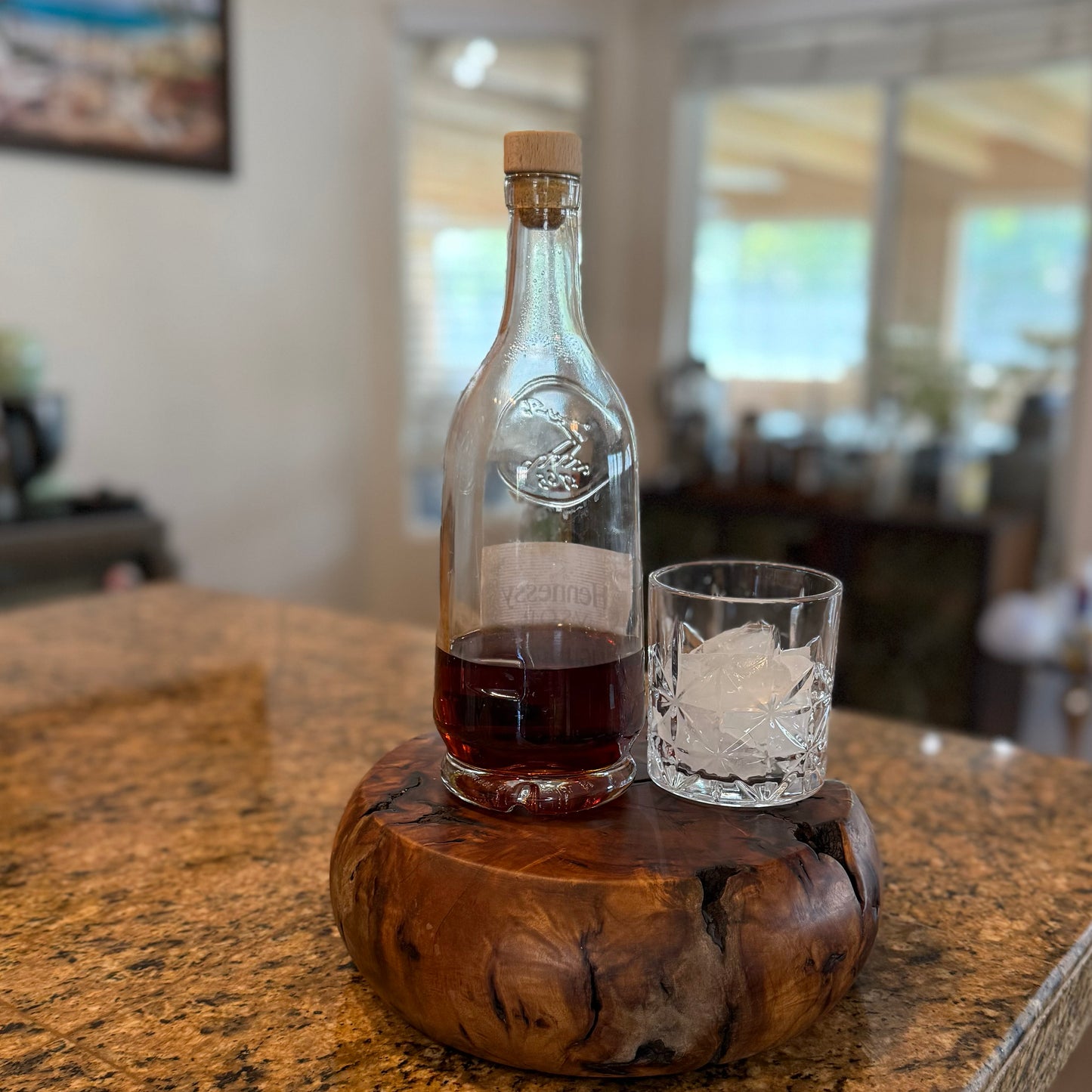 Rustic Jujube Wood Display Stand – Handmade Reclaimed Base for Plants, Vases, Candles, Wedding Cake, Wabi Sabi & Farmhouse Deco