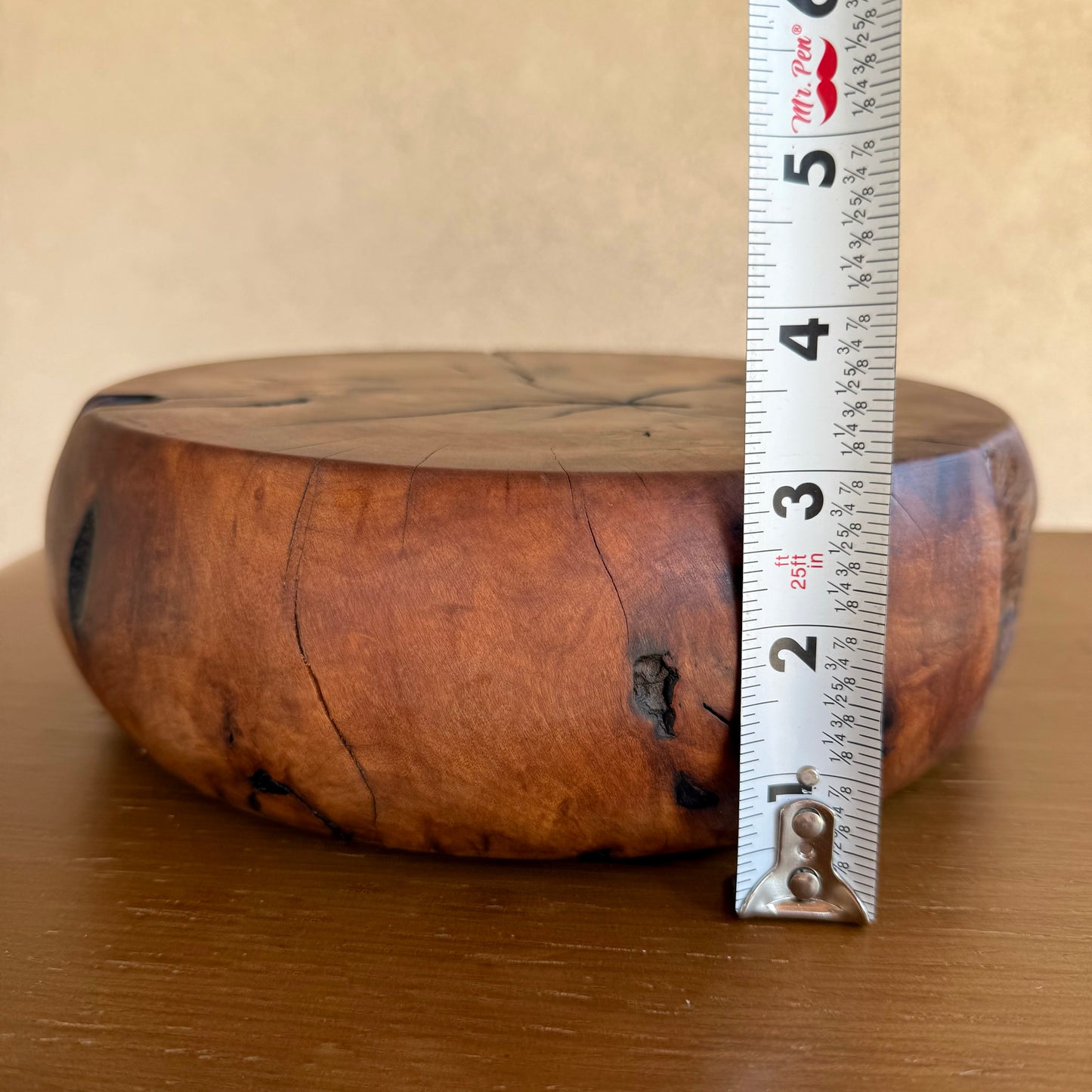 Rustic Jujube Wood Display Stand – Handmade Reclaimed Base for Plants, Vases, Candles, Wedding Cake, Wabi Sabi & Farmhouse Deco
