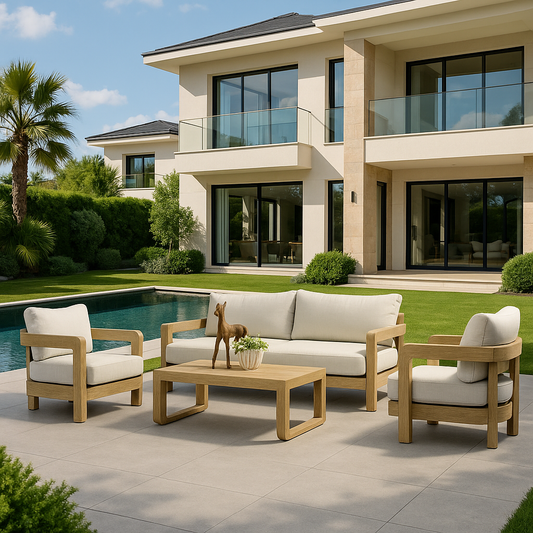 DALA ArcLuxe 4-Piece Outdoor Patio Sofa Set