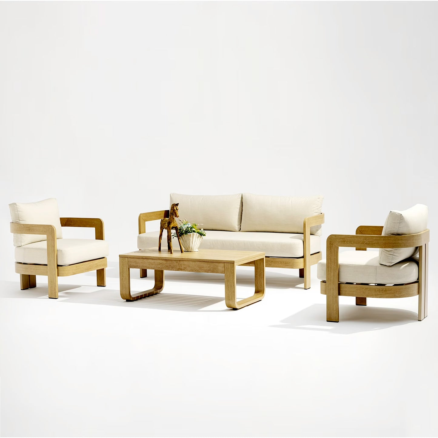 DALA ArcLuxe 4-Piece Outdoor Patio Sofa Set