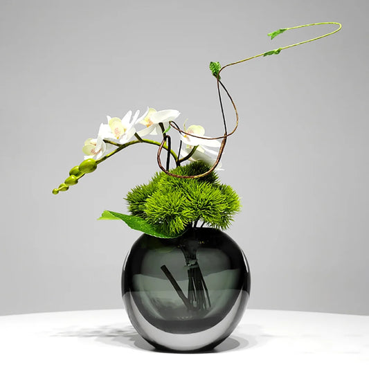 Elegant White Artificial Flower Arrangement with Vase – Perfect Centerpiece Decor