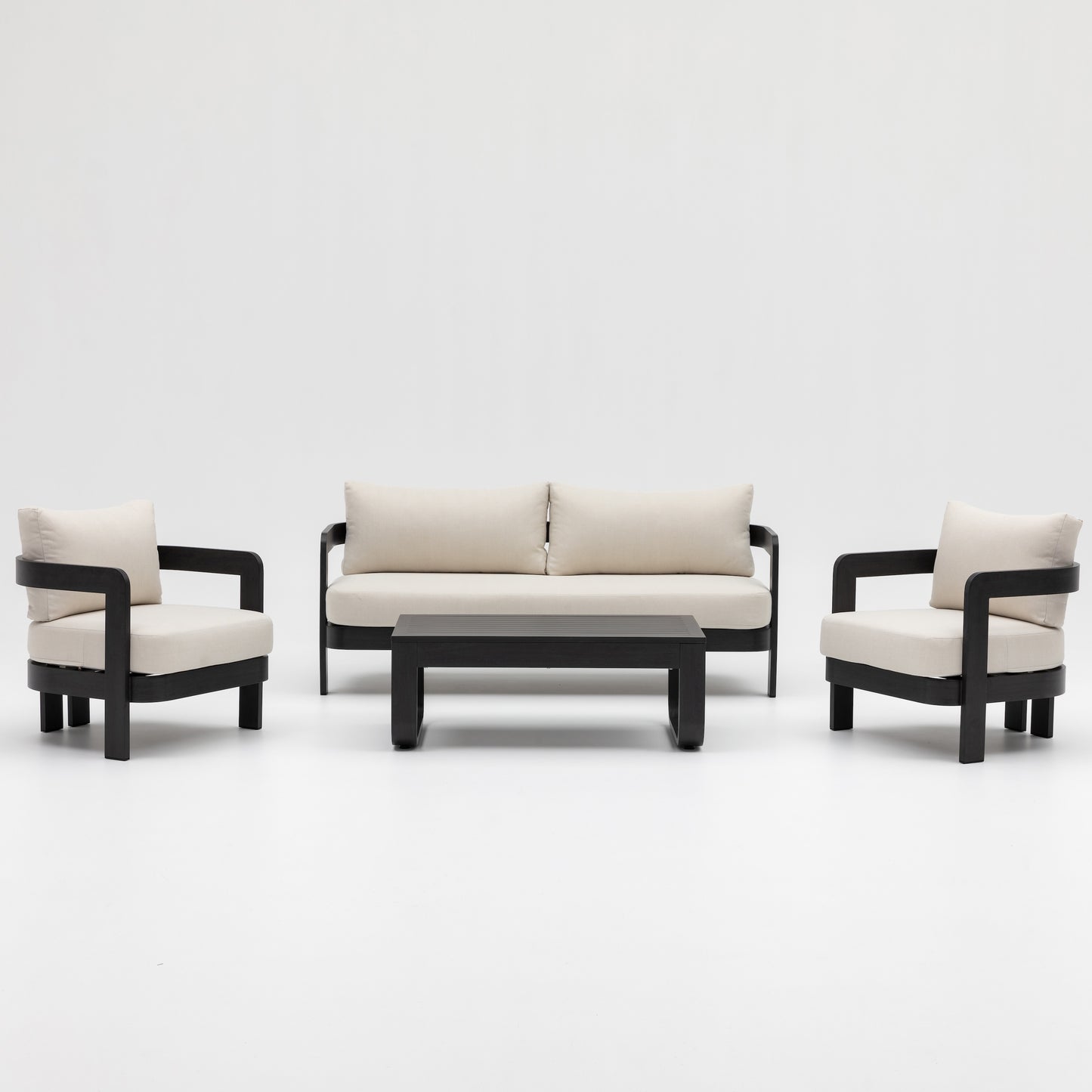 DALA ArcLuxe Noir – 4-Piece Black Frame Set