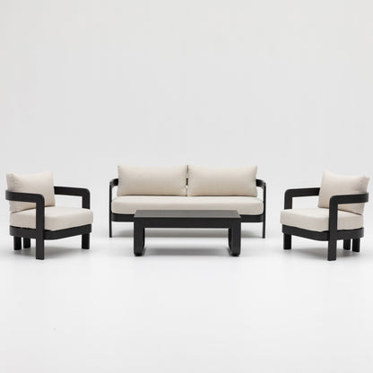 DALA ArcLuxe Noir – 4-Piece Black Frame Set