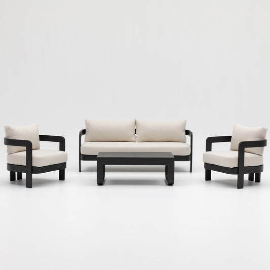 DALA ArcLuxe Noir – 4-Piece Black Frame Set