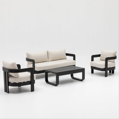 DALA ArcLuxe Noir – 4-Piece Black Frame Set