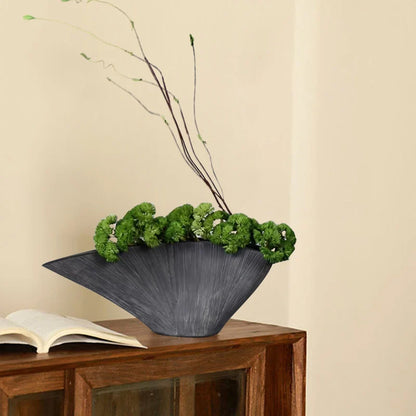 Artificial Plants for Home Decor with Resin Flowerpot